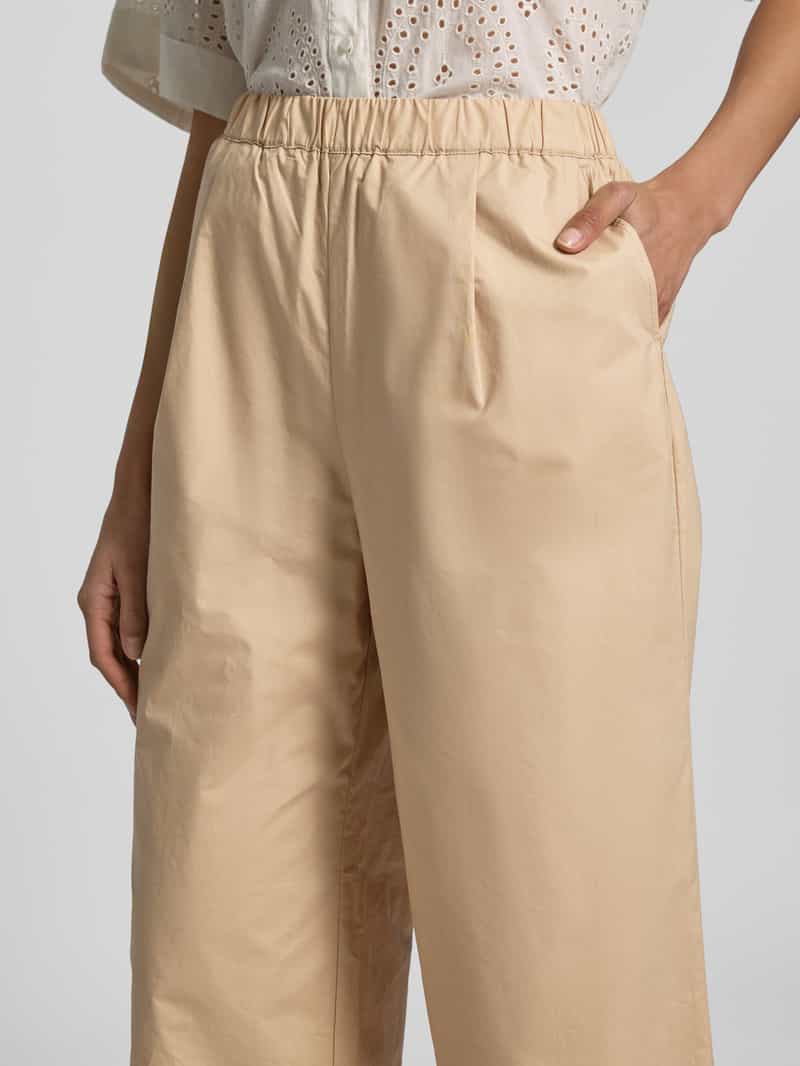 Christian Berg Woman Straight leg stoffen broek met elastische band