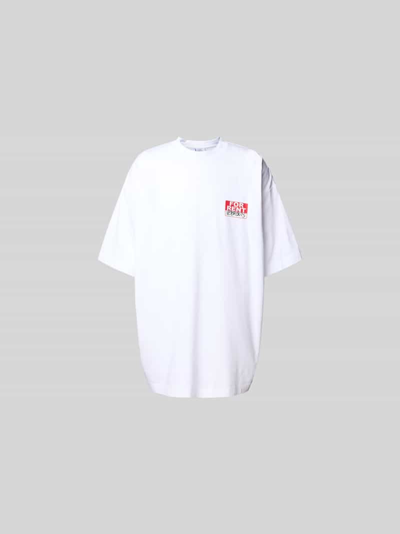 Oversized T-shirt van puur katoen