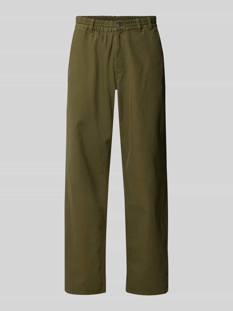 Forét straight fit jeans met elastische band