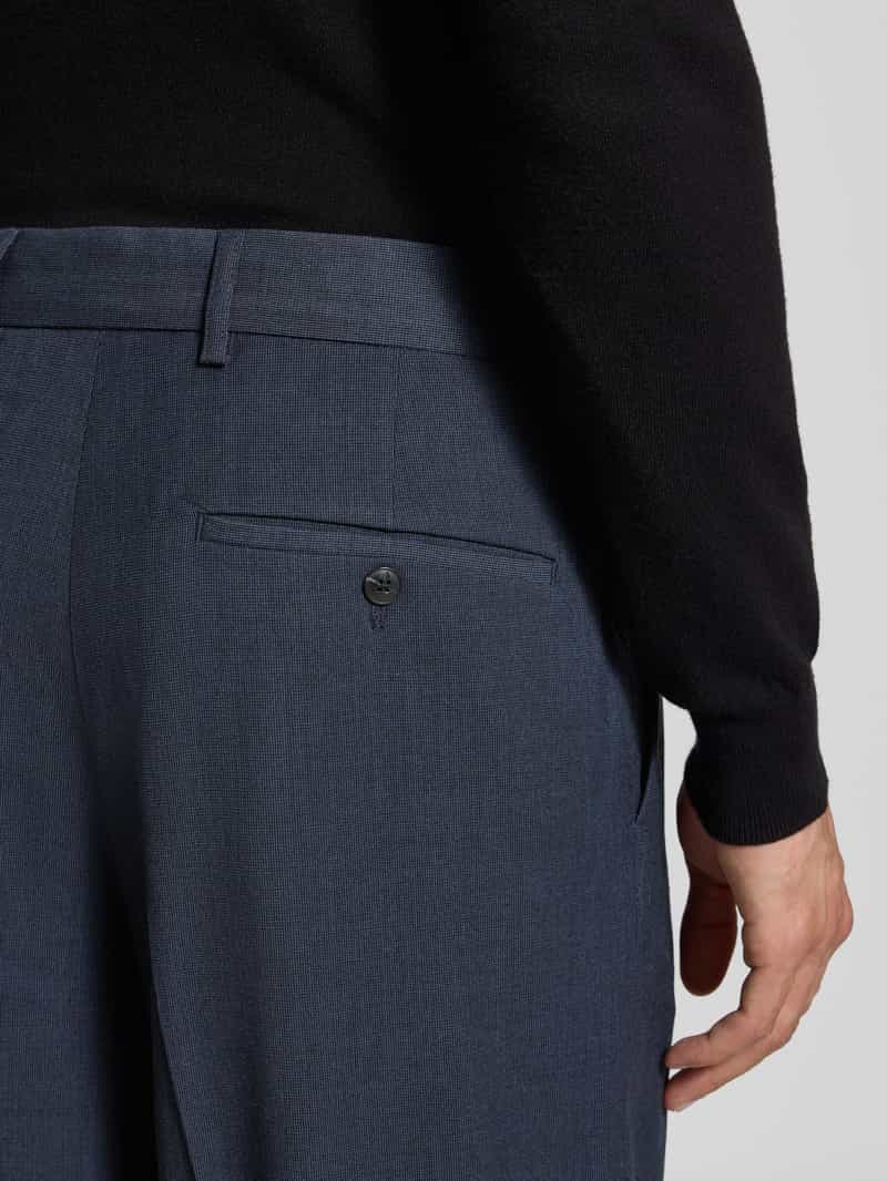 Scotch & Soda Straight fit stoffen broek met persplooien