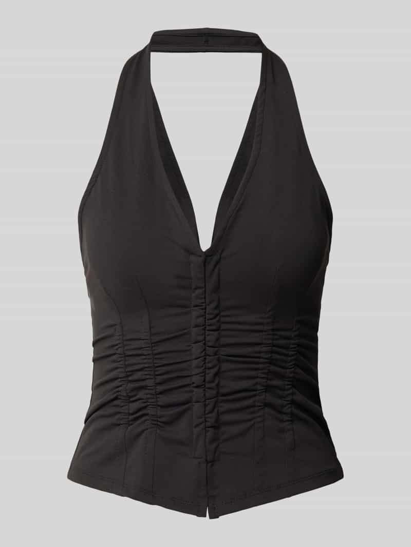 Gina Tricot top met halter met v-hals