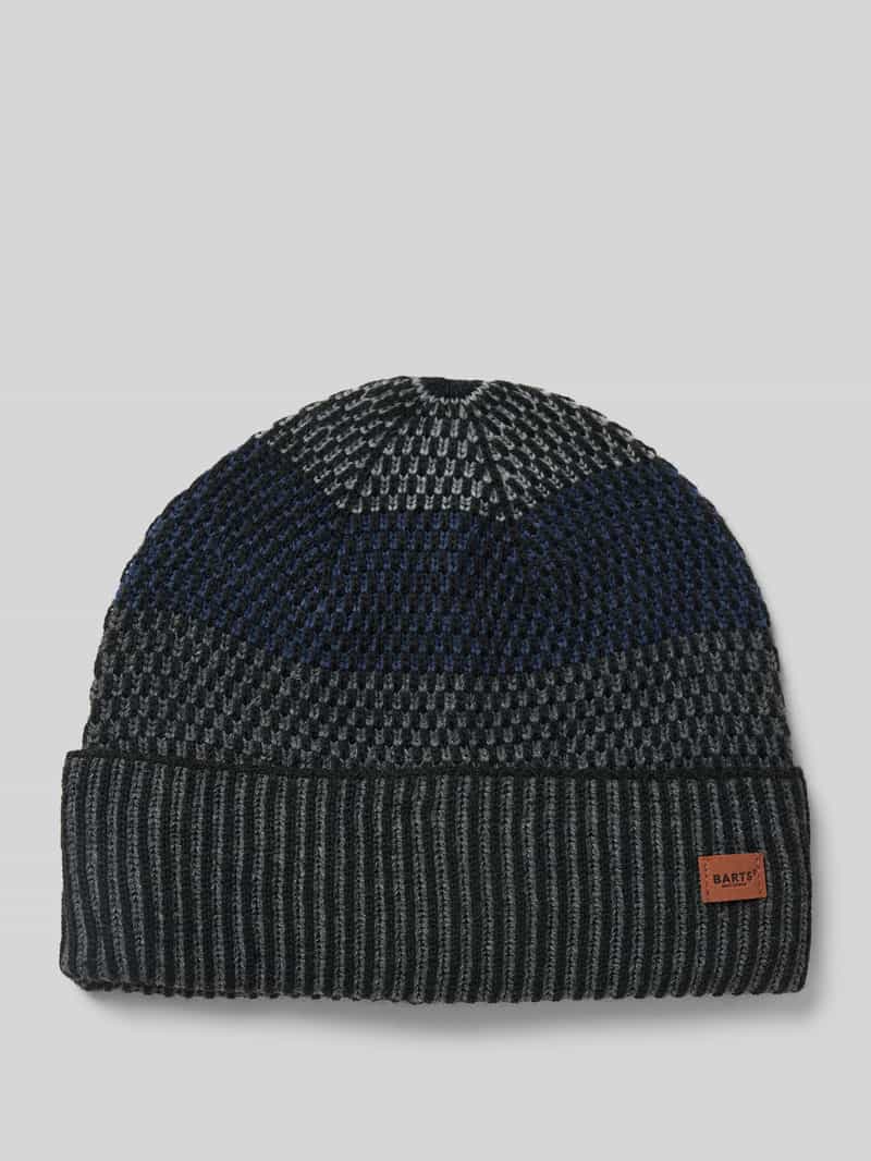 Beanie met labelbadge, model 'MIGUEN'