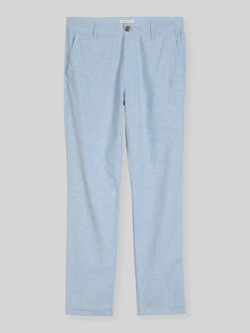 Tom Tailor Regular Fit Chino aus Leinen-Baumwolle-Mix in Hellblau, Größe 38/32 20162363832