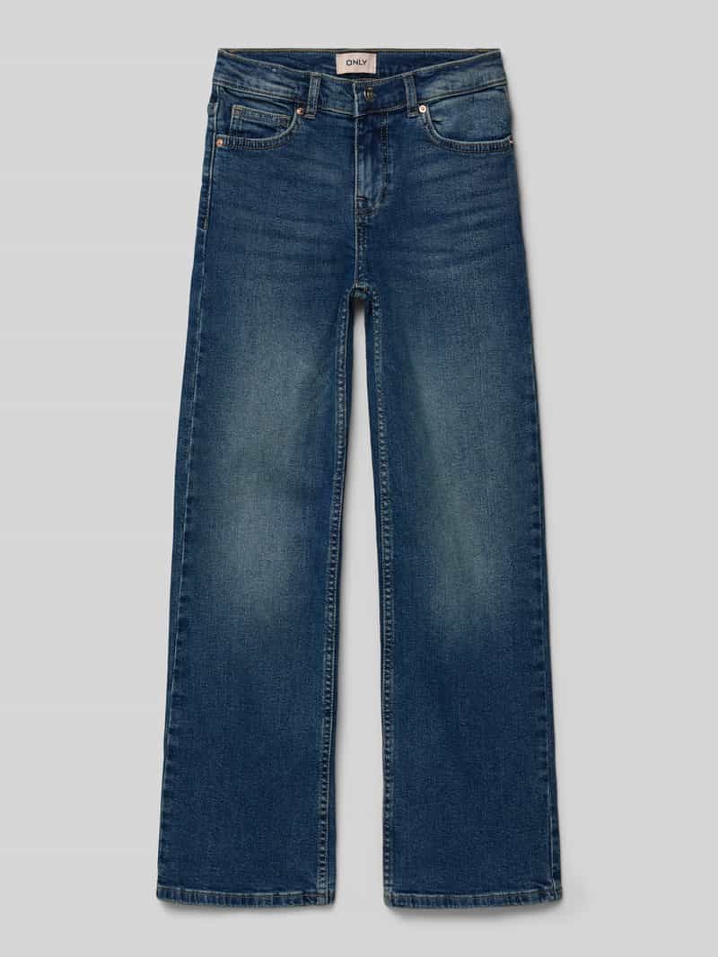 Only Wide leg jeans van katoenmix model 'JUICY'