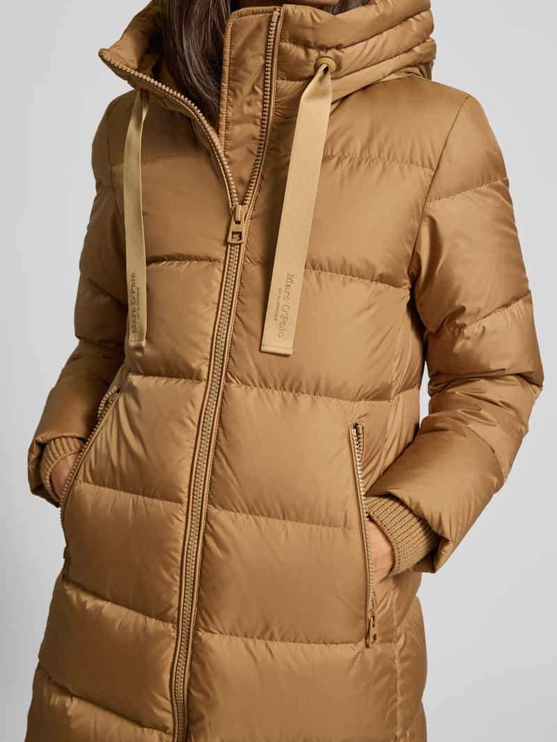 Marc O'Polo Regular fit lange donsjas met capuchon