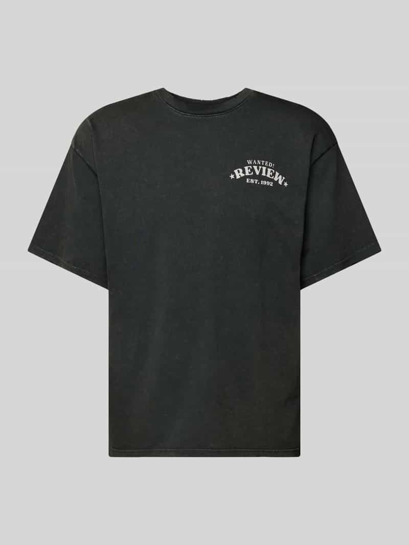 T-shirt met labelprint