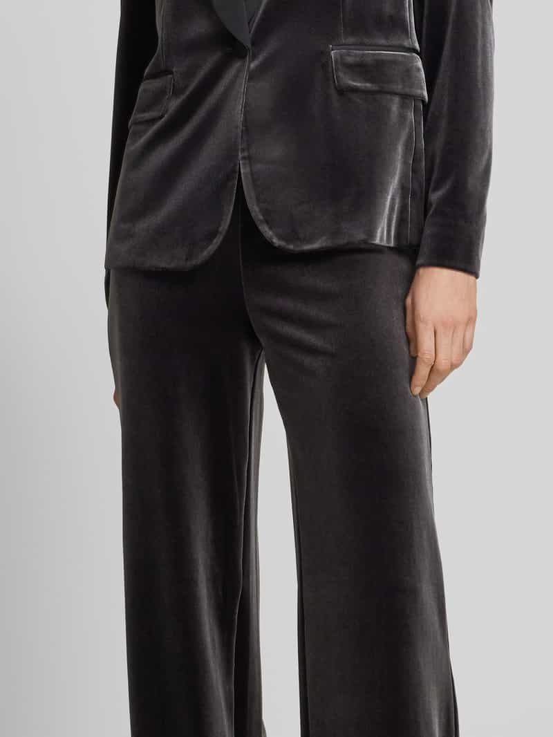 Christian Berg Woman Selection Straight leg fluwelen broek met elastische band