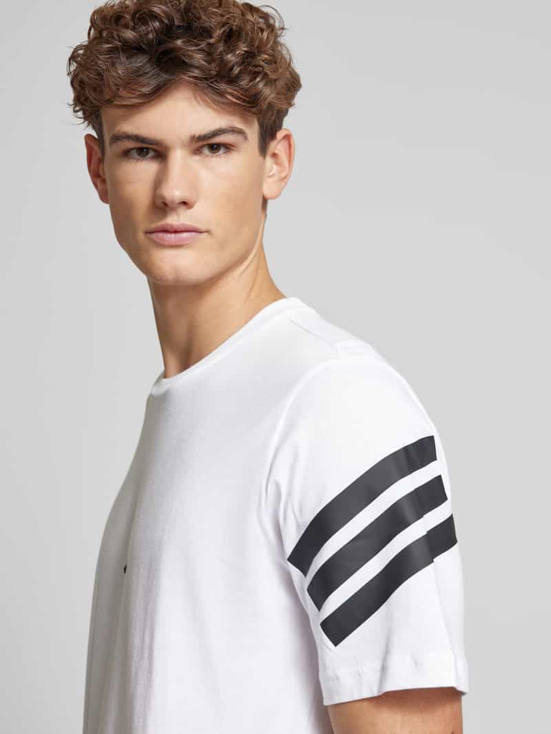 ADIDAS SPORTSWEAR T-shirt met geribde ronde hals