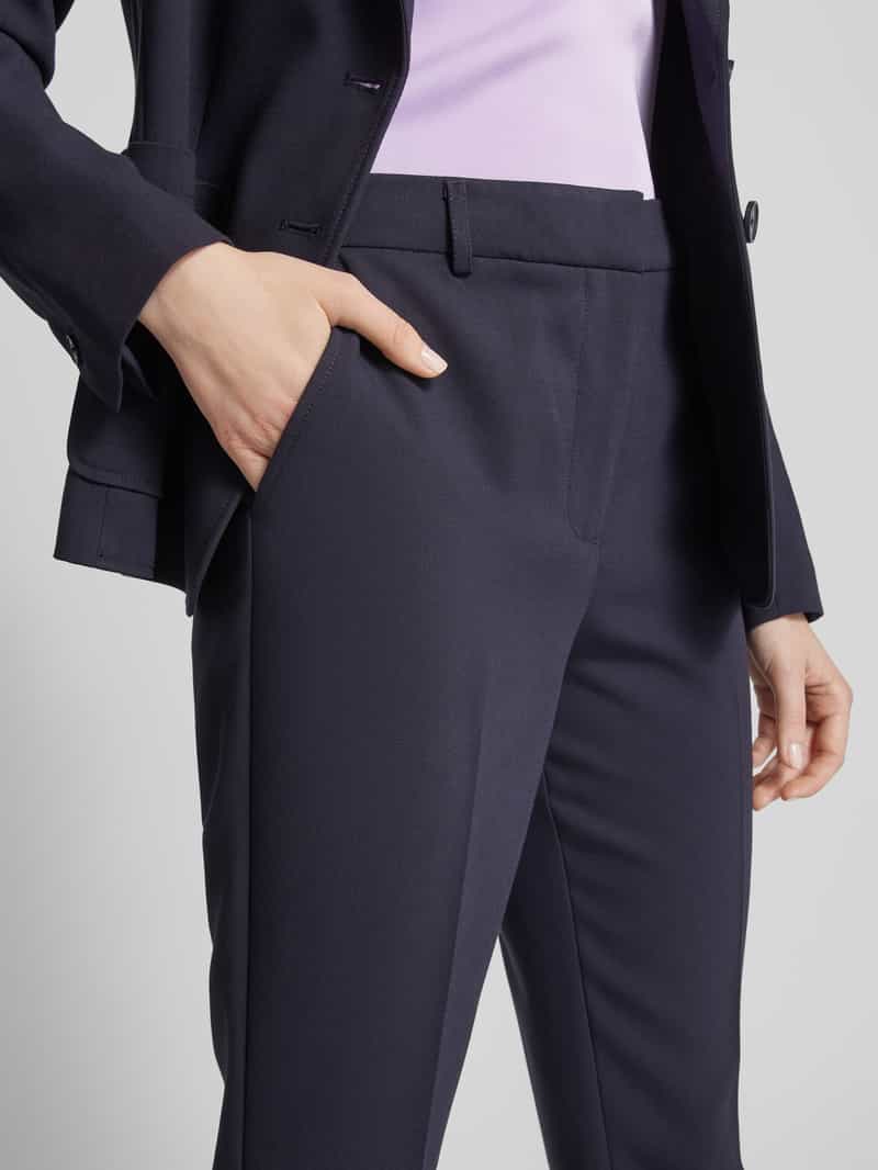 comma Broek in effen design