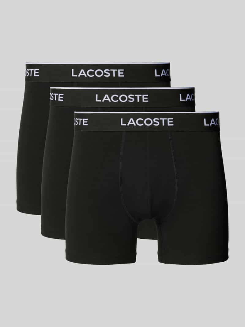 Lacoste Boxershort met band met label in een set van 3 stuks