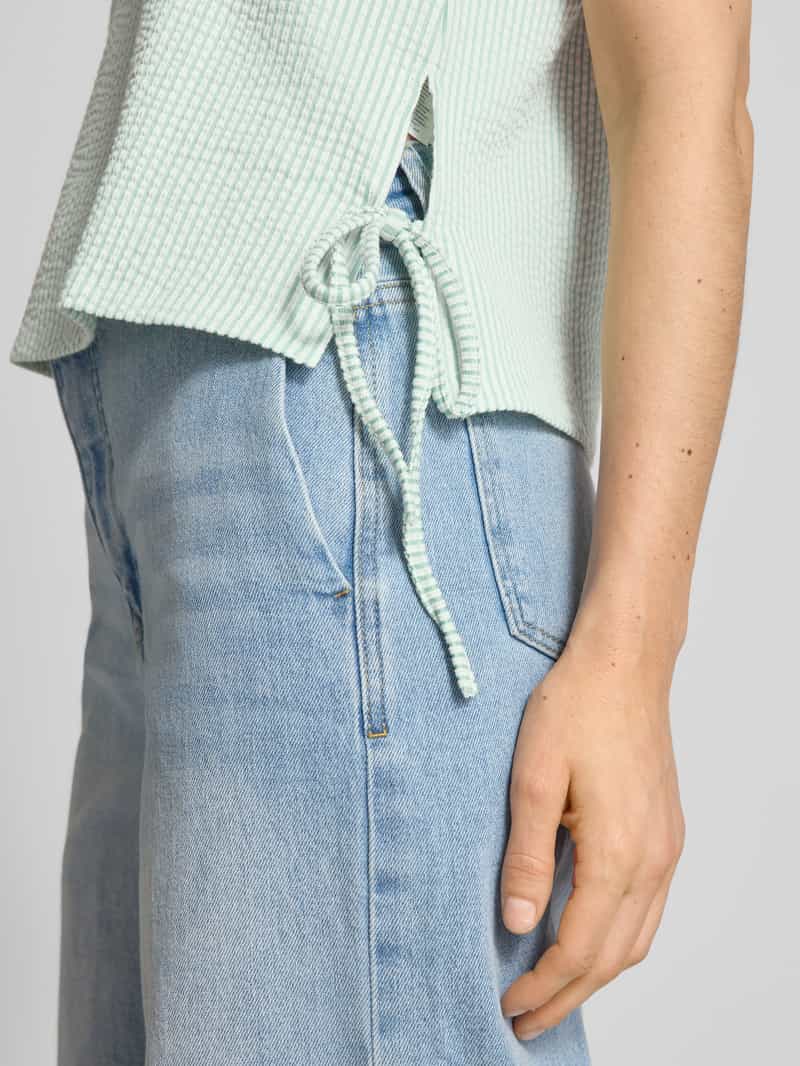 Vila Blouseshirt met ronde hals opzij gebonden