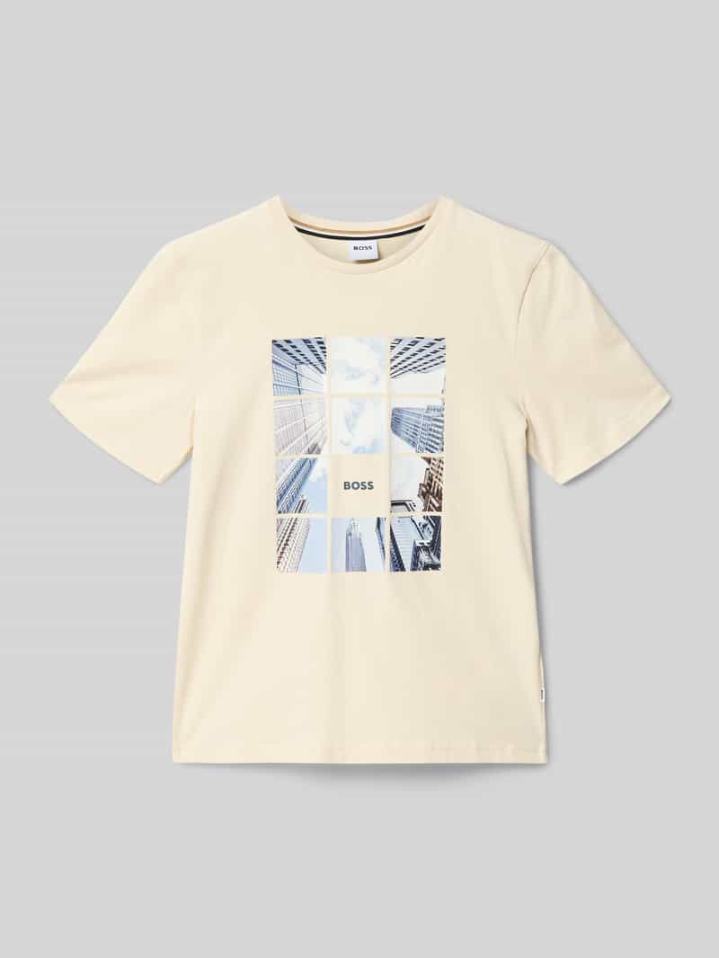 regular fit T-shirt van katoenmix