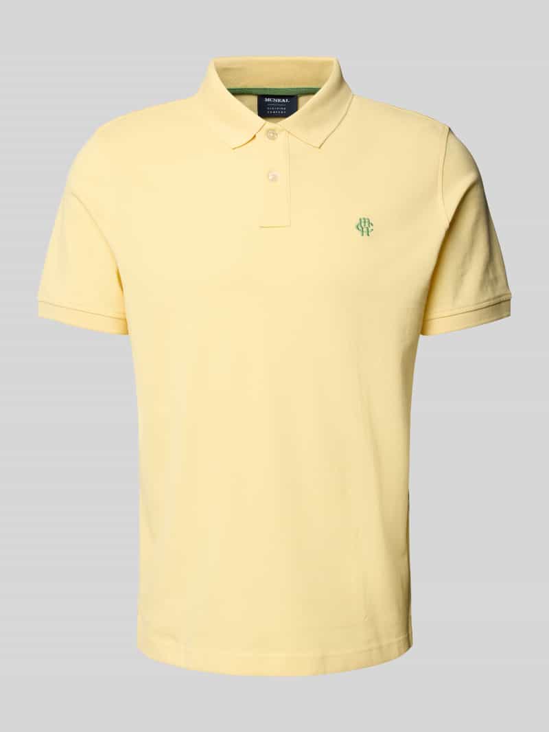 MCNEAL Regular fit poloshirt met labelstitching