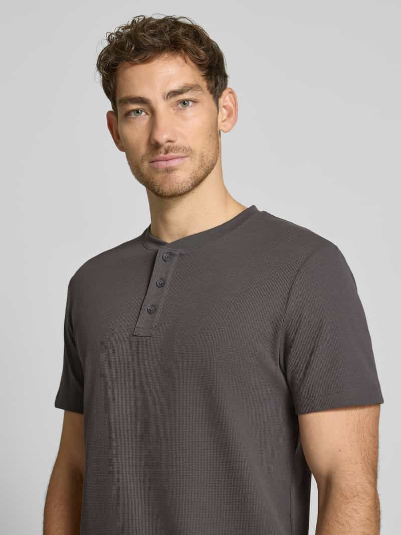 Tom Tailor Denim Regular fit T-shirt met wafelstructuur