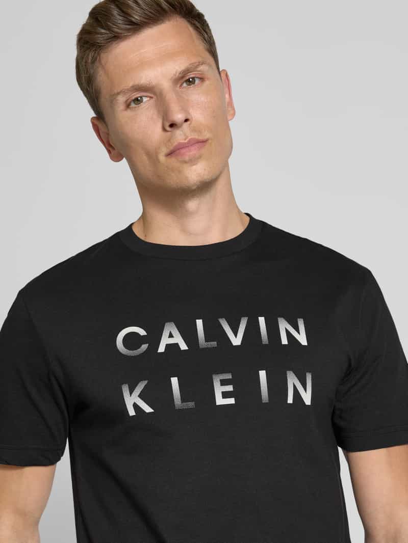 CK Calvin Klein T-shirt met labelprint