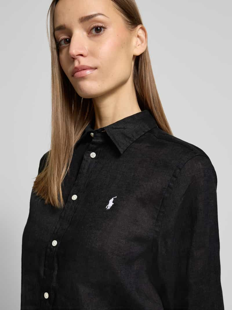 Polo Ralph Lauren Loose fit overhemdblouse van puur linnen met knoopsluiting