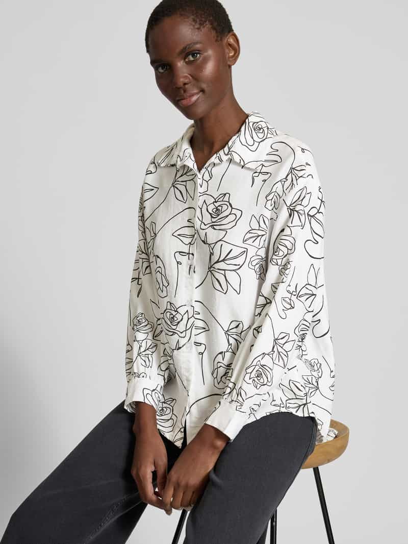 ZABAIONE Regular fit overhemdblouse met doorknoopsluiting