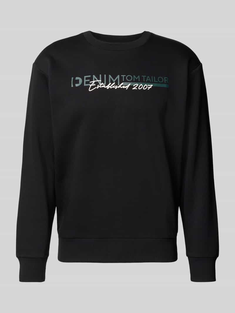 Tom Tailor Denim Regular fit sweatshirt van katoenmix