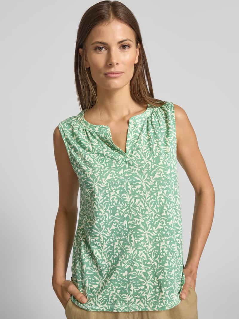Tom Tailor Regular fit tanktop van een mix van katoen en modal