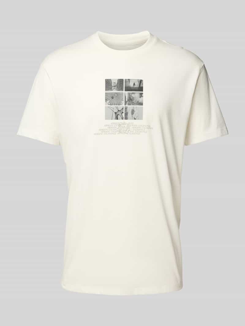 Armani Exchange Regular fit T-shirt van puur katoen