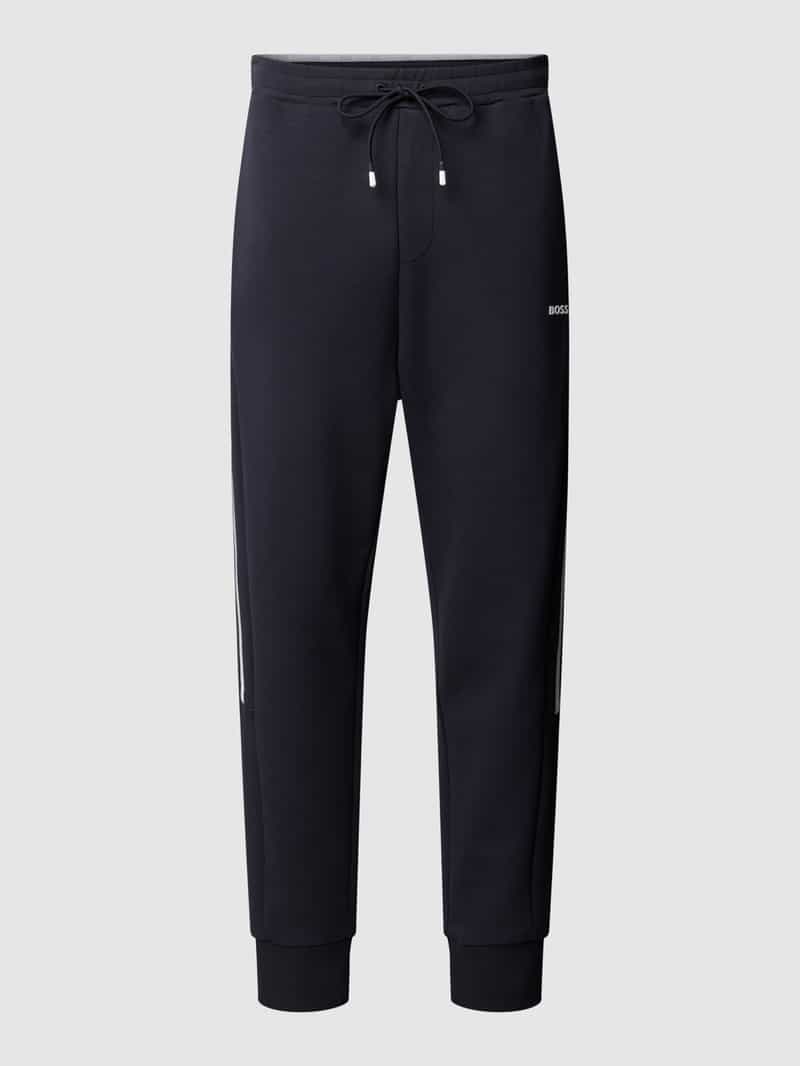 BOSS Green Sweatpants met labelopschrift model 'Hadikonos'