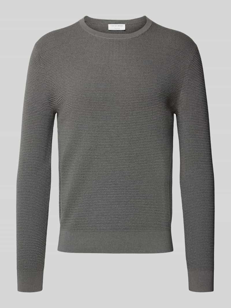 Tiger Of Sweden Regular fit gebreide pullover van mix van katoen en wol model 'Connor'