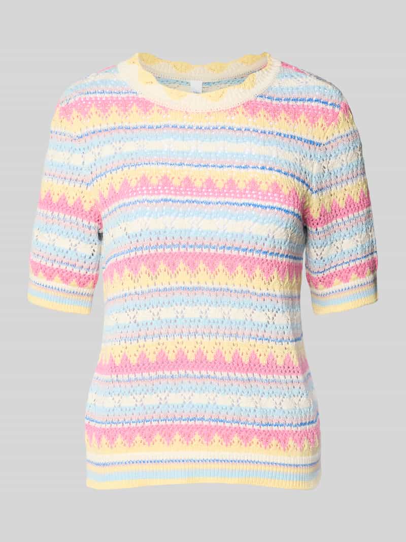 YAS Gebreid shirt met ronde hals model 'MULTA'