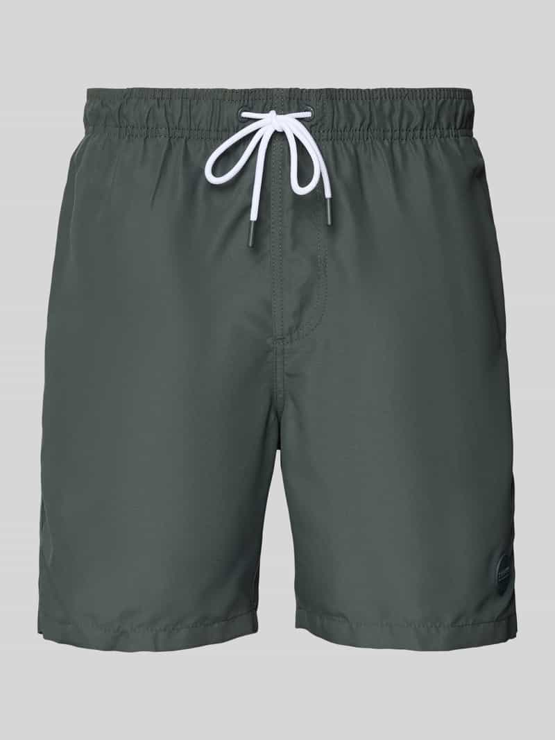 Shiwi Regular fit zwembroek met labelpatch model 'Mike'