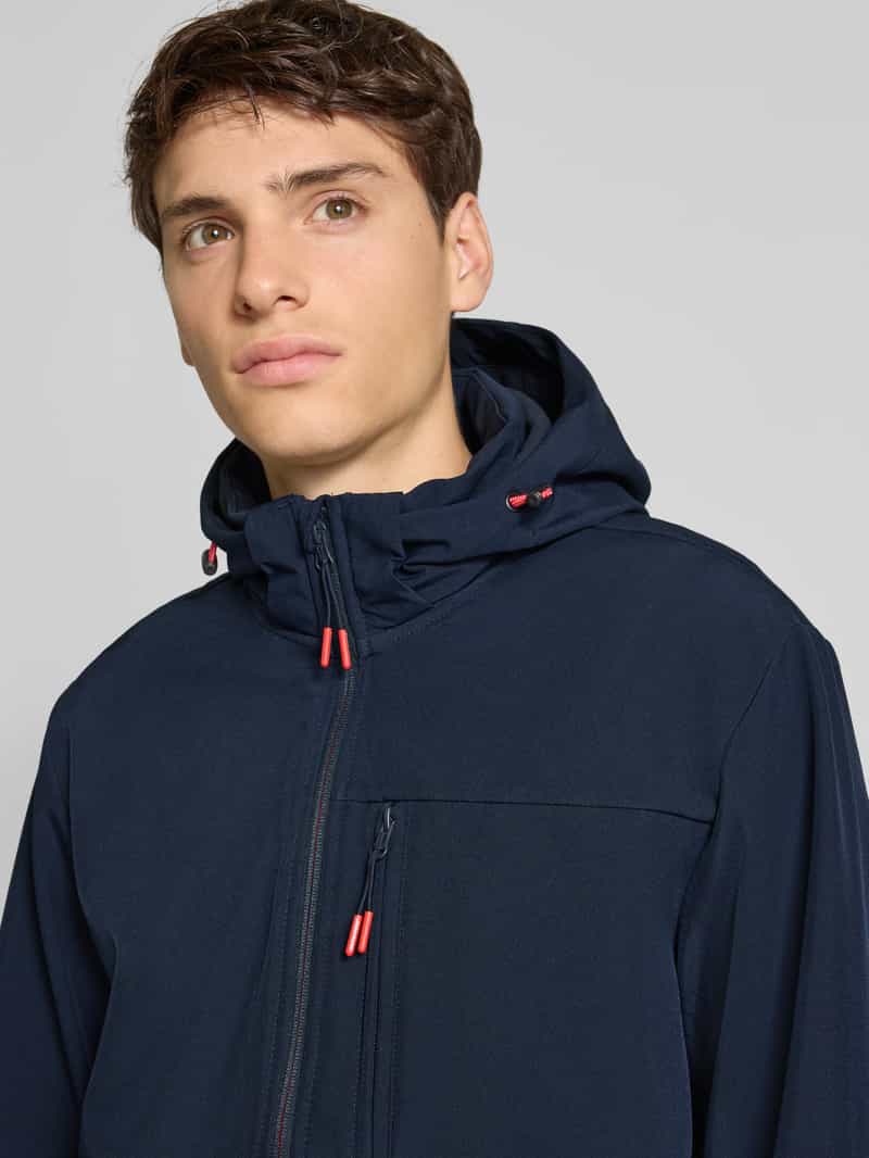 jack & jones Softshell-jack met borstzak en mouwtrensjes