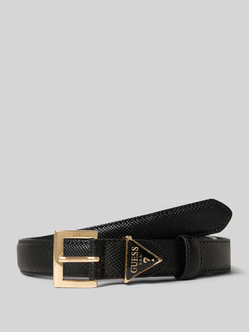 Riem in leerlook met logo-applicatie Model 'Noelle'