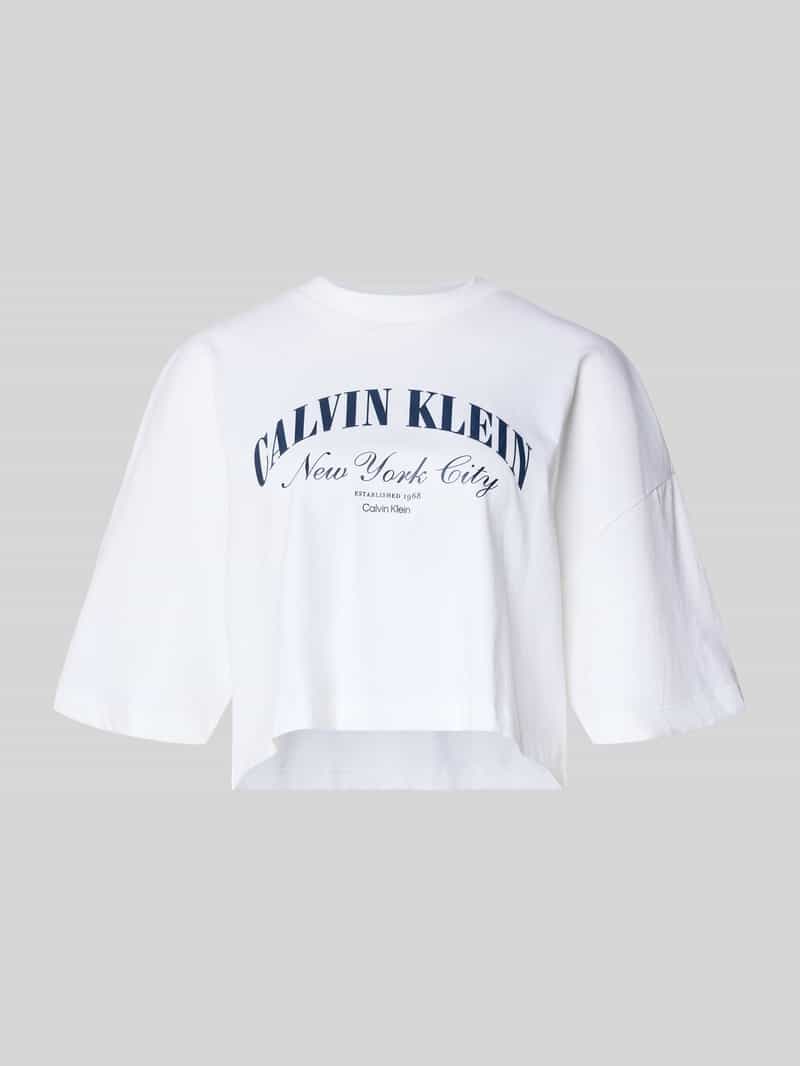 Kort T-shirt met logoprint