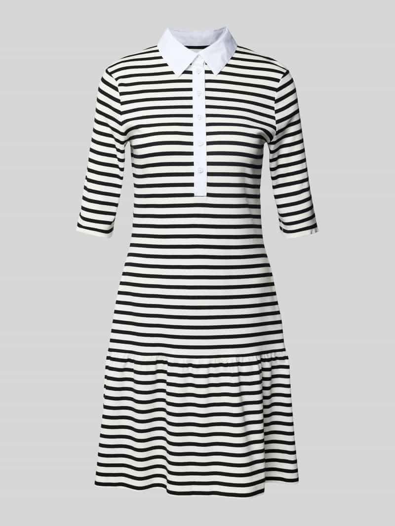 Marc Cain Knielange polojurk met knoopsluiting
