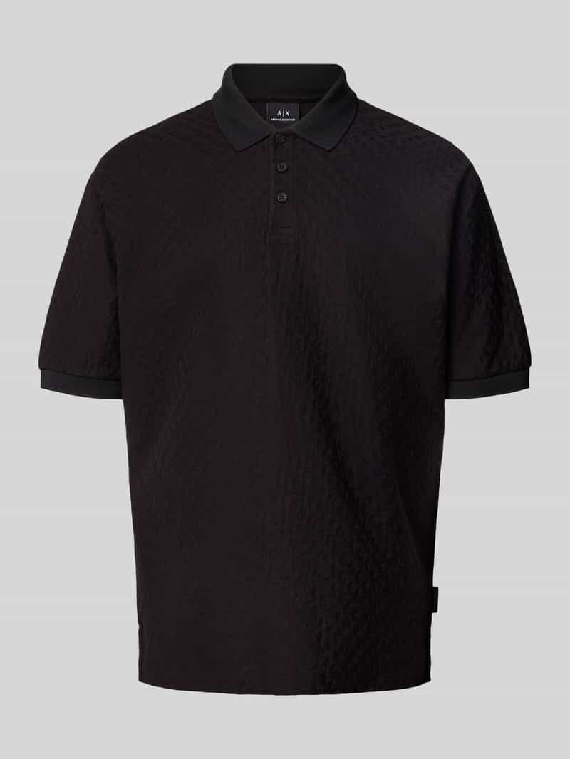 Armani Exchange Regular fit poloshirt met knoopsluiting