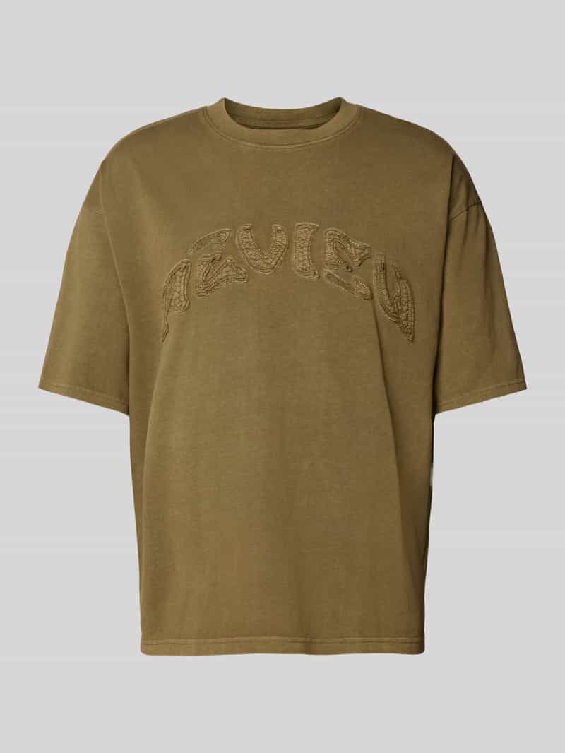 REVIEW T-shirt met labelstitching