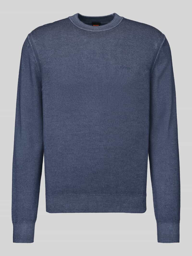 Regular fit pullover van zuivere scheerwol model 'Kestefo'