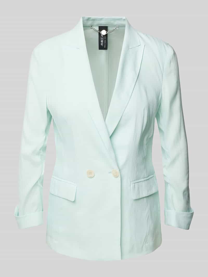 Marc Cain Linnen blazer met reverskraag