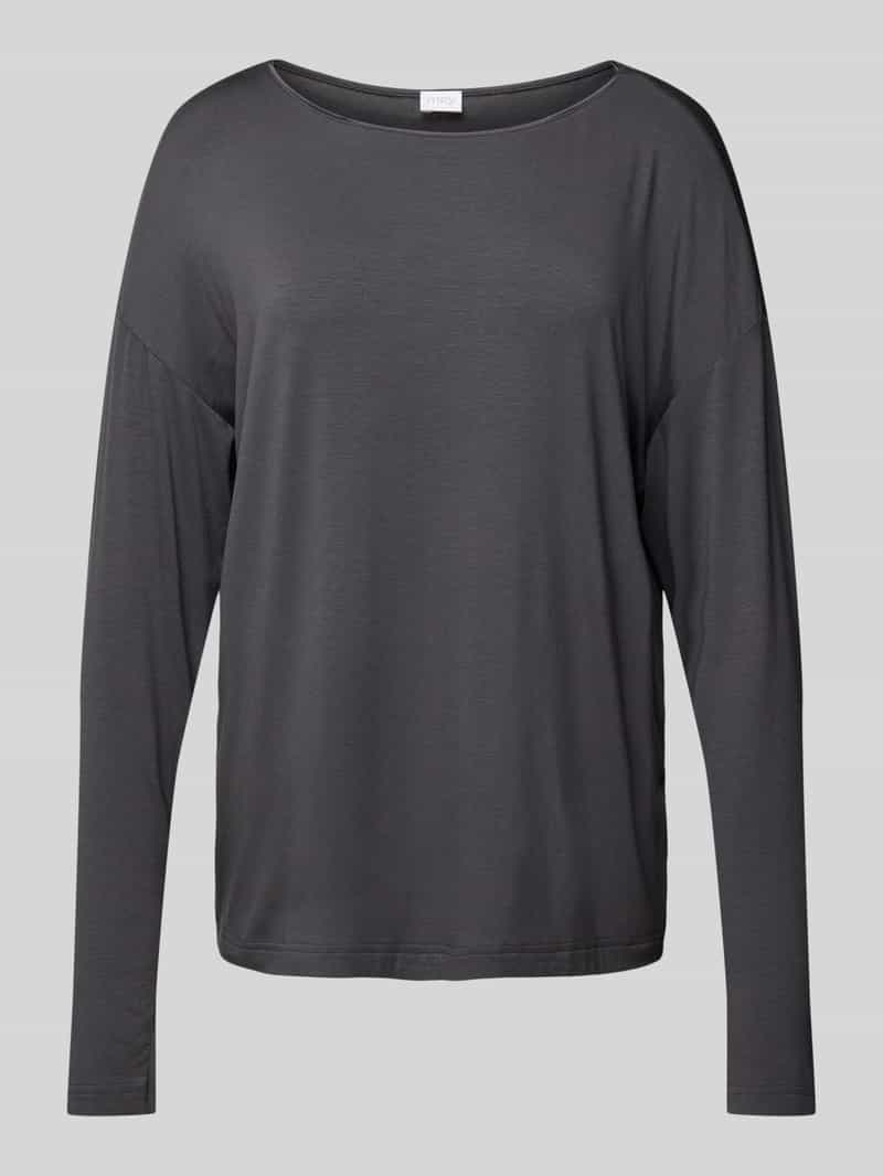 Oversized shirt met lange mouwen en ronde hals