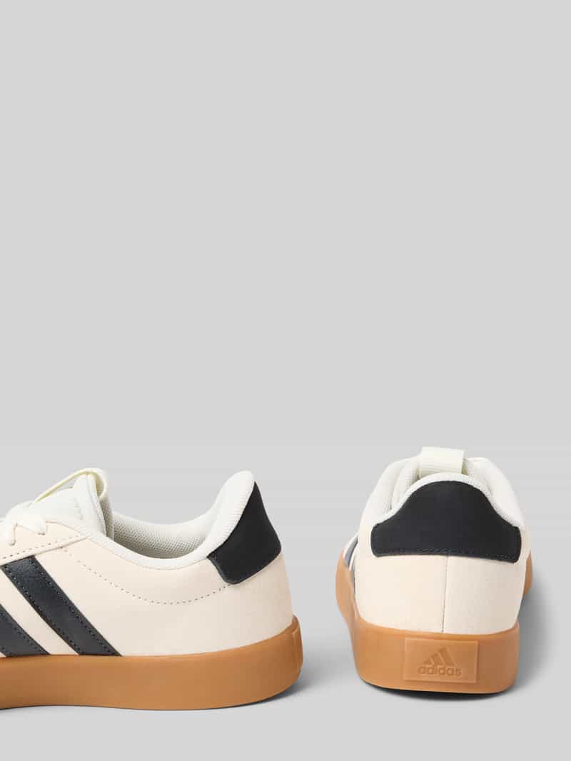 Adidas Sneakers van leermix met logostitching, model 'VL COURT 3.0' bruin, foto 3