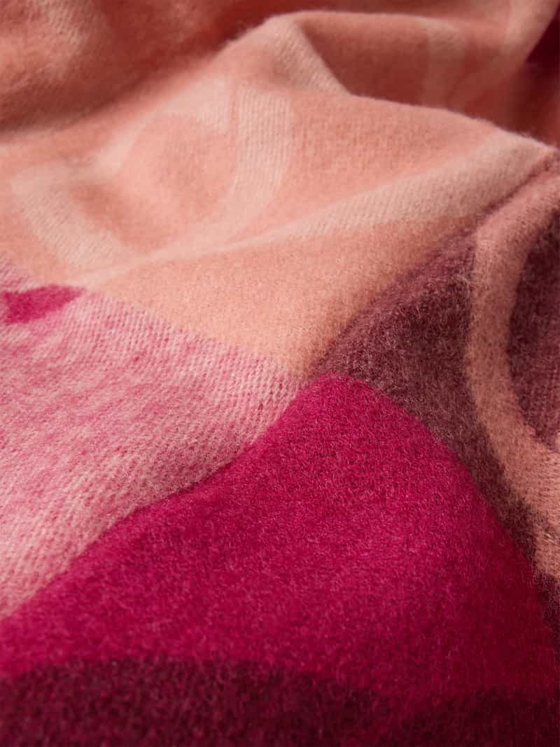 Gant Sjaal van wol met franjes model 'MONOGRAM WOOL SCARF'