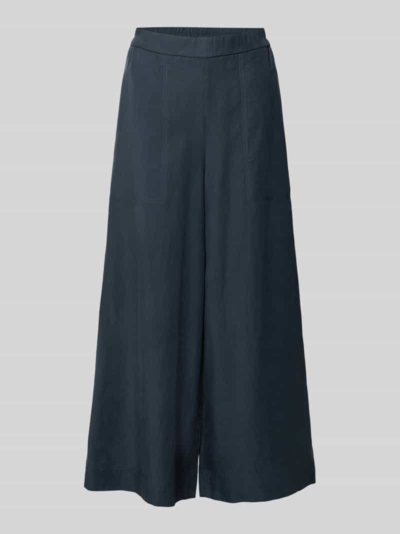 Marc O'Polo Wide leg culotte van een mix van lyocell en linnen
