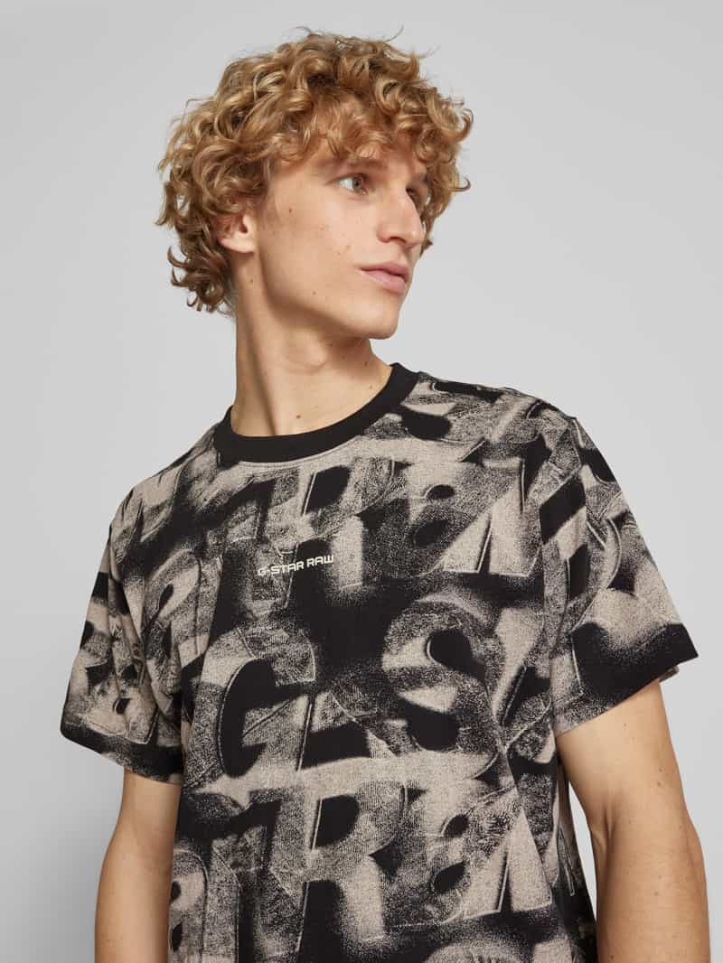 G-Star Raw Loose fit T-shirt met labelprint