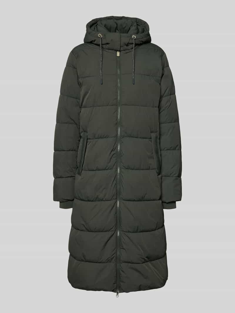 camel active Gewatteerde lange jas met steekzakken