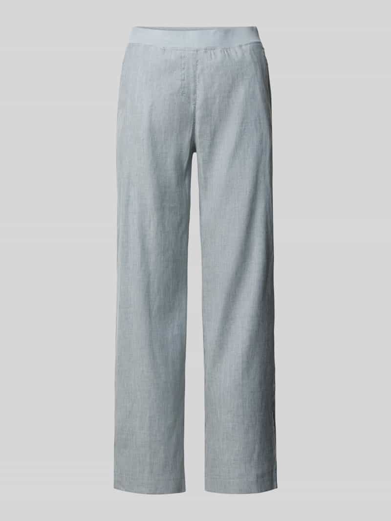 Raphaela By Brax Flared stoffen broek met elastische band model 'Pam'