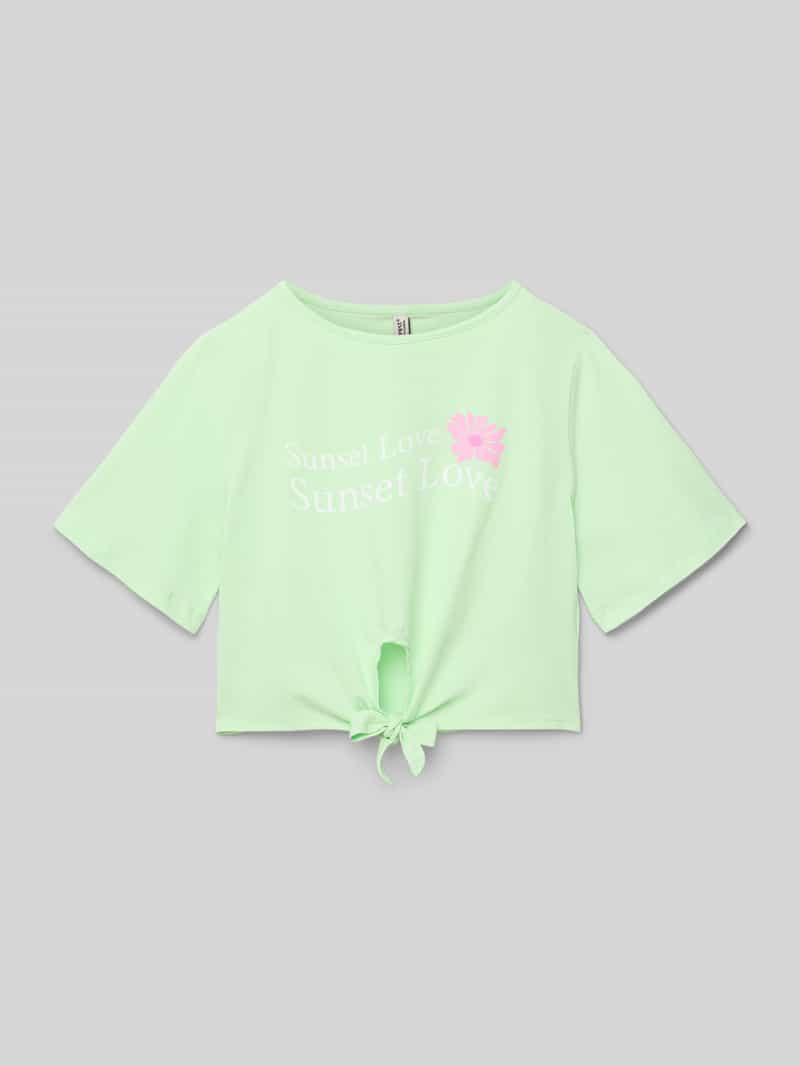 Blue Effect Kort T-shirt met labelprint