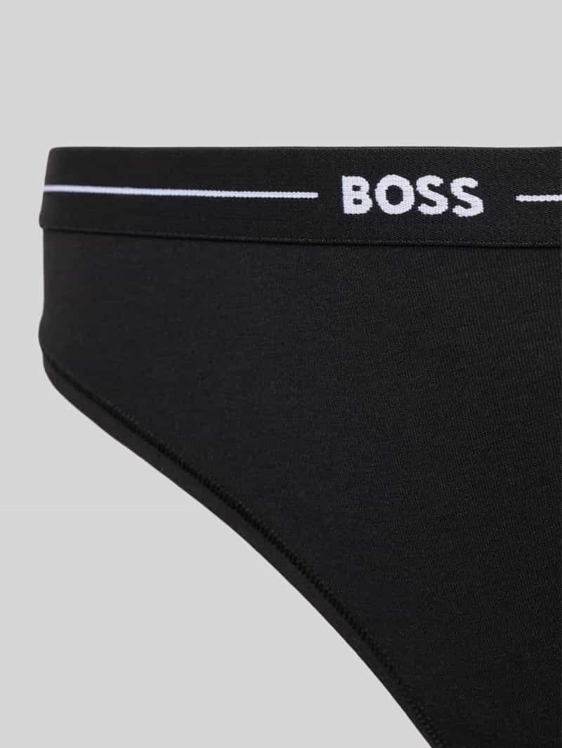 Boss Slip met elastische band met logo in een set van 3 stuks