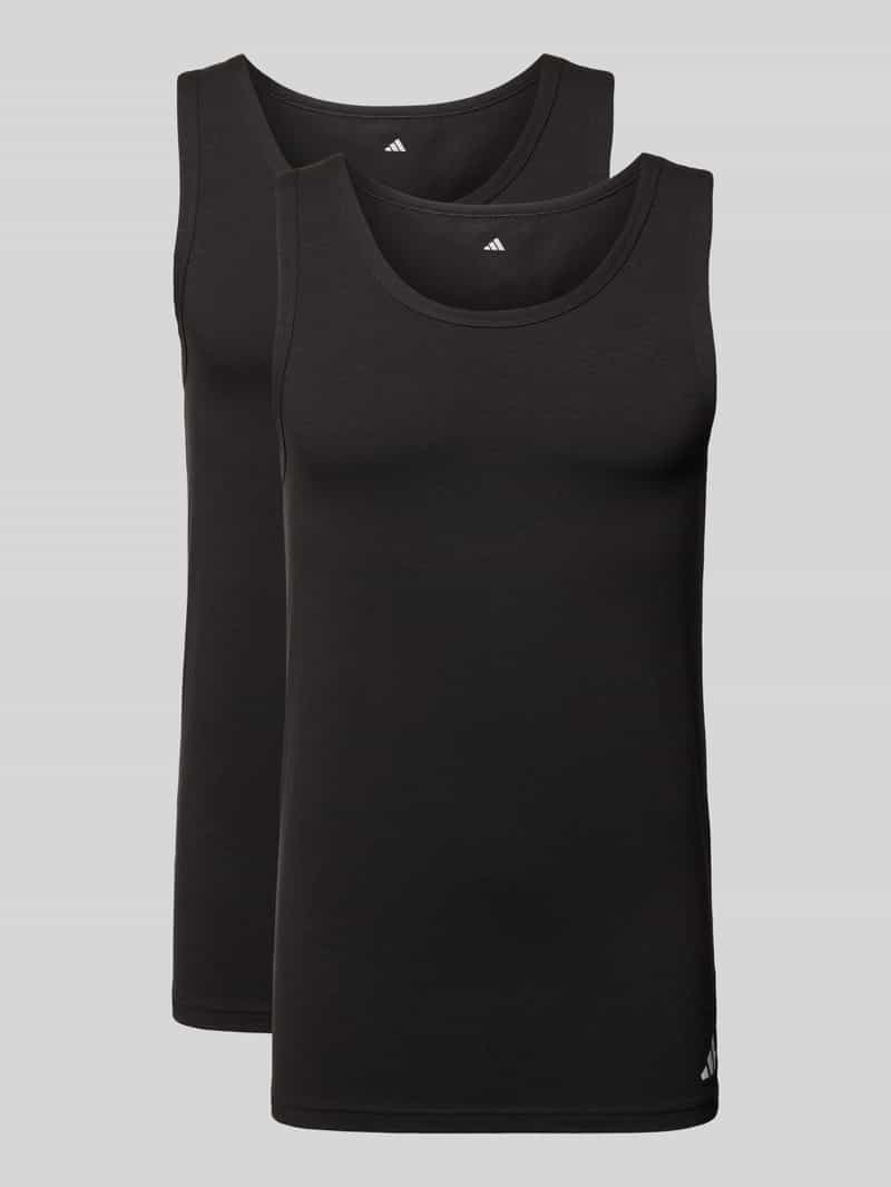 ADIDAS SPORTSWEAR Tanktop met labelprint in een set van 2 stuks
