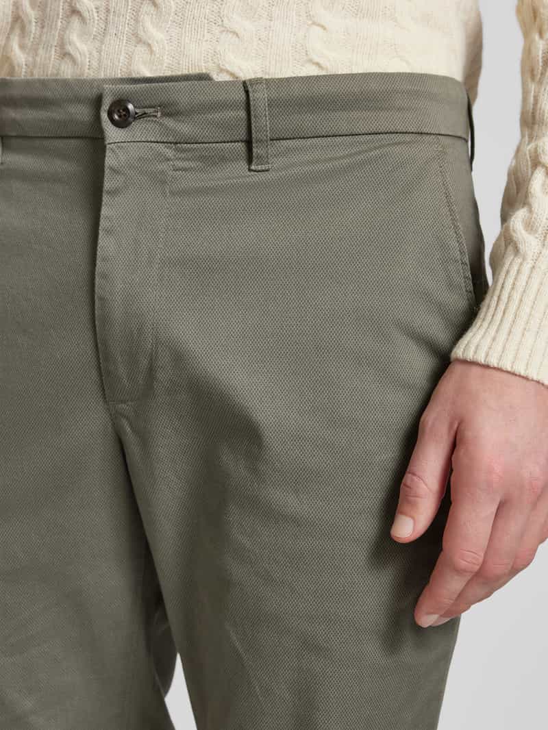 Tommy Hilfiger Straight leg chino met structuurmotief model 'DENTON'