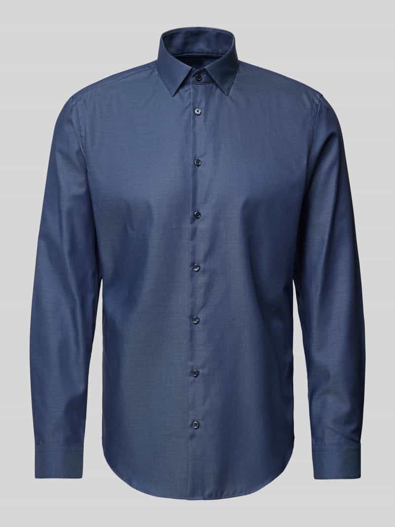 Jake*s Slim fit zakelijk overhemd met kentkraag