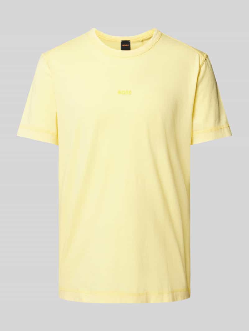 Boss Orange T-shirt met labelprint, model 'Tokks'