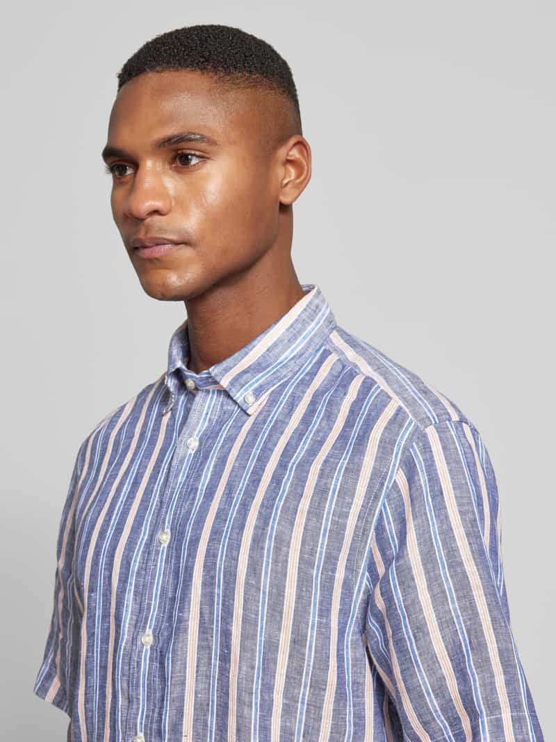 Christian Berg Men Vrijetijdsoverhemd met knoopsluiting